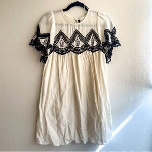 ZARA 100-% Cotton embroider dress [XS]